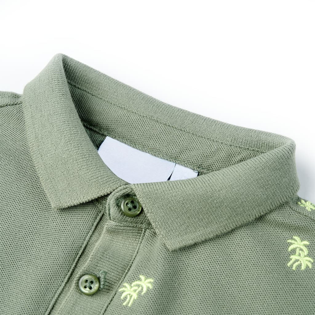 Kids'Polo Shirt Khaki Cotton 104 Kids Clothing Children's Wear Kids' Tops 104