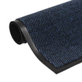 Dust Control Mat Rectangular Tufted Tufted Fabric With A Flexibl Blue Floor
