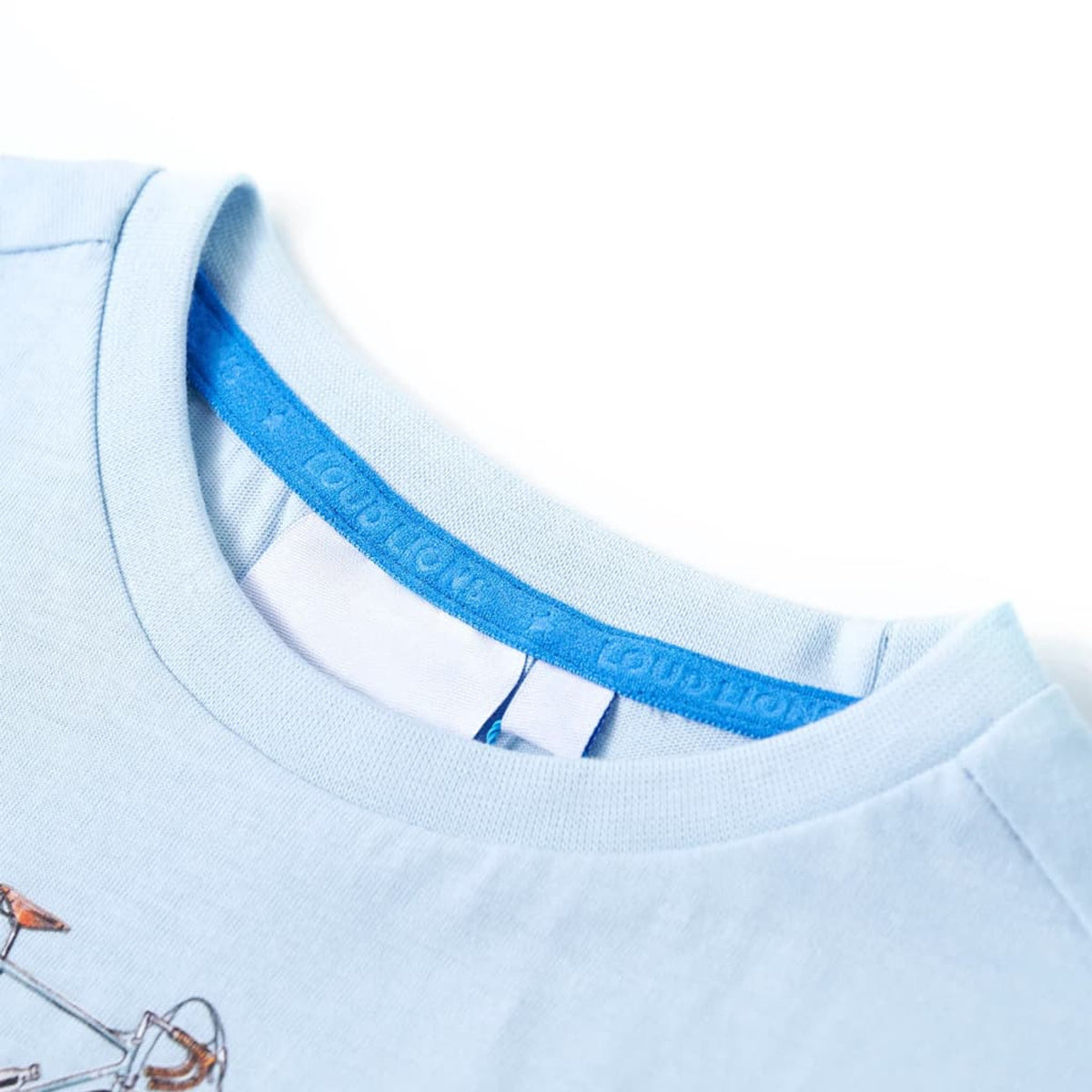 Kids T-Shirt Cotton Light Blue 128 Children's Top Kids Clothing Kids Variant 4
