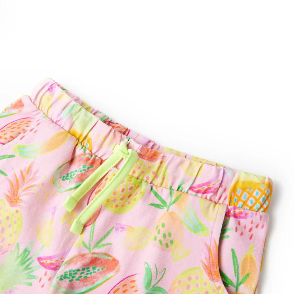 Shorts Cotton Soft Pink 116 Kids' Bottoms Kids' Bottom Kids'Shorts Drawstring