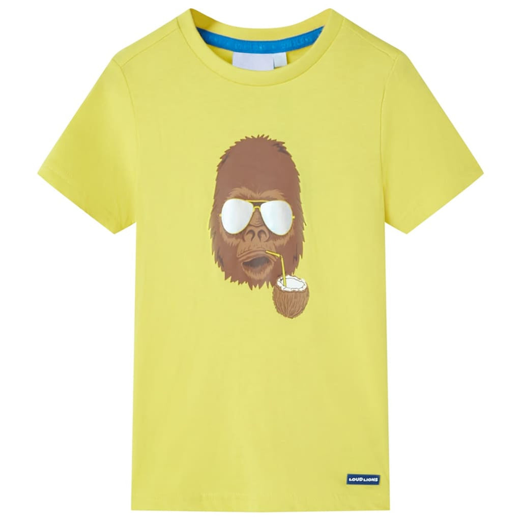 Kids T-Shirt Cotton Yellow 92 Children's Top Kids Clothing Kids Wear Variant 2