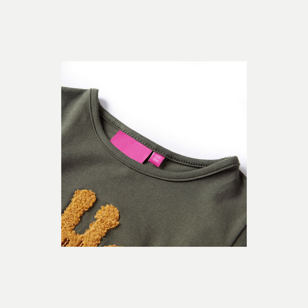 Kids T-Shirt Cotton Khaki 104 Children's Top Kids Clothing Kids Variant 10
