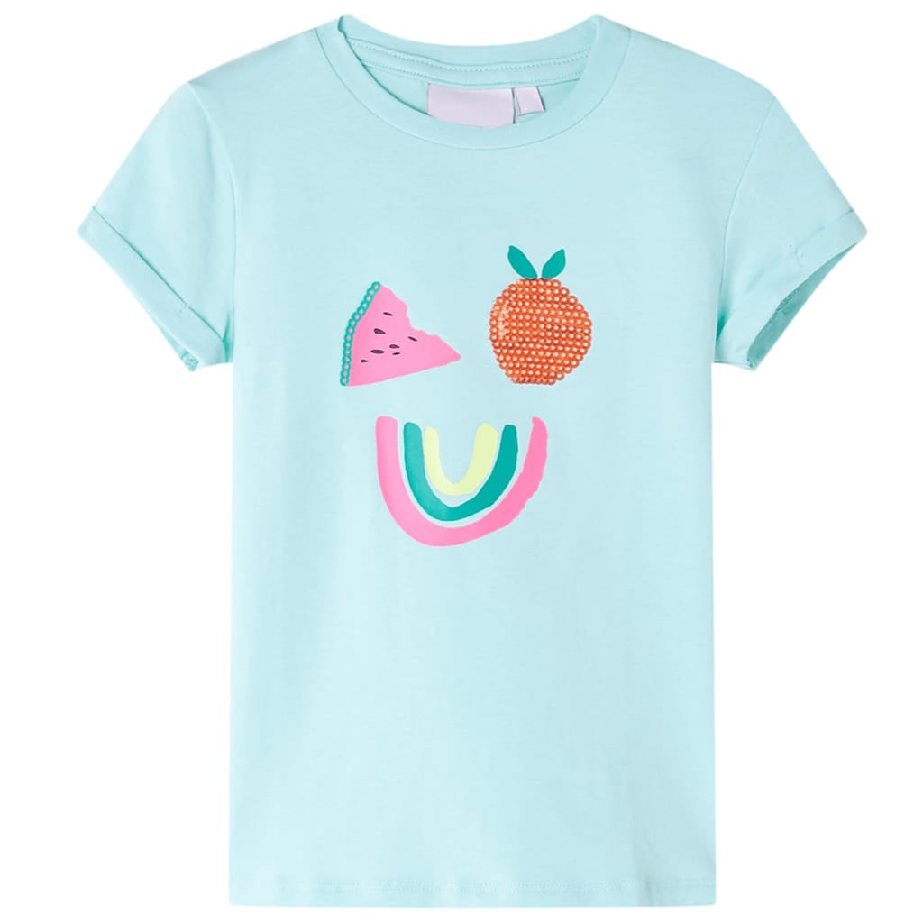 Kids T-Shirt Cotton Light Aqua 116 Children's Top Kids Clothing Kids Variant 4