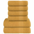 Towel Cotton Gold 50 x 100 cm Bathroom Bath Linen Home Bath Towels & Flannels