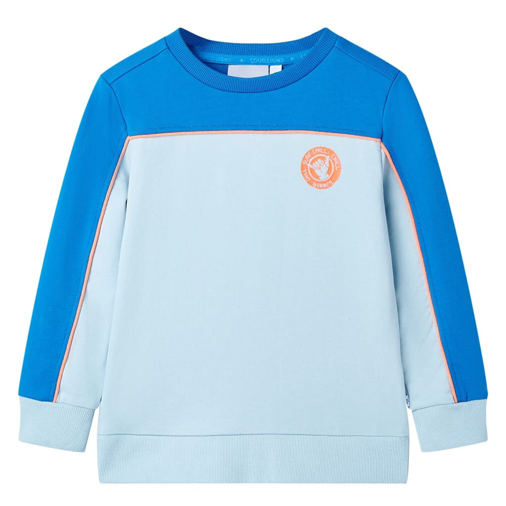 Sweatshirt Cotton Bright Blue 116 Kids Clothing Children's Top Kids Wear 116