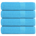 Towel Cotton Turquoise 140 x 70 cm Bathroom Bath Linen Home Towels 4 pcs