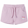 Shorts Cotton Mixed Lila 128 Kids' Bottoms Kids' Bottom Kids'Shorts Drawstring