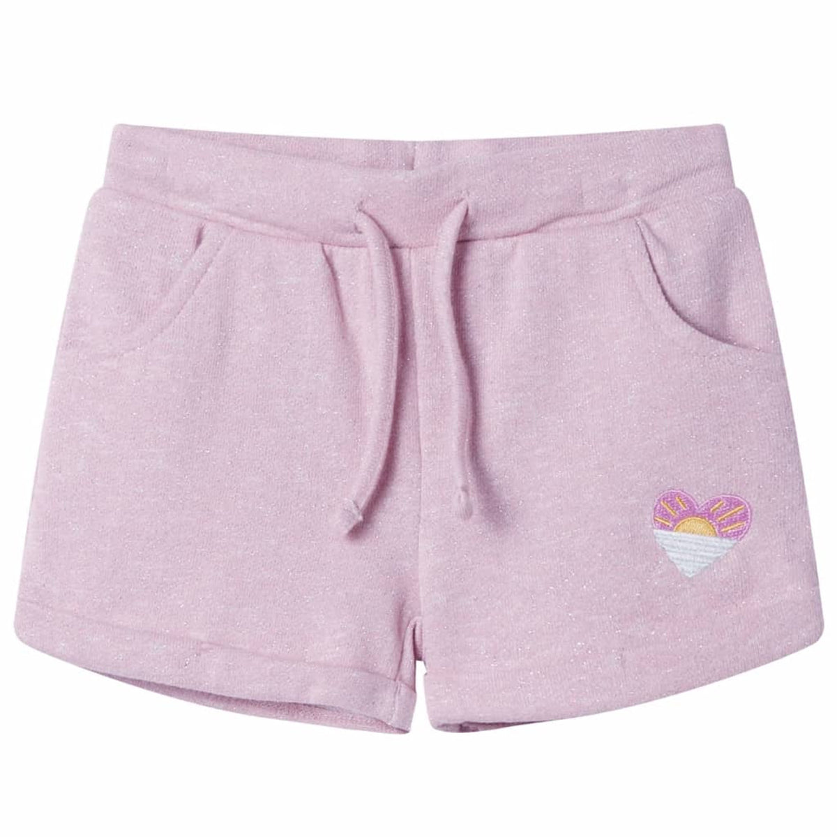 Shorts Cotton Mixed Lila 128 Kids' Bottoms Kids' Bottom Kids'Shorts Drawstring