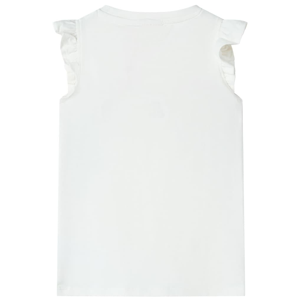 Kids T-Shirt Cotton Ecru 104 Children's Top Kids Clothing Kids Wear Kids' Tops