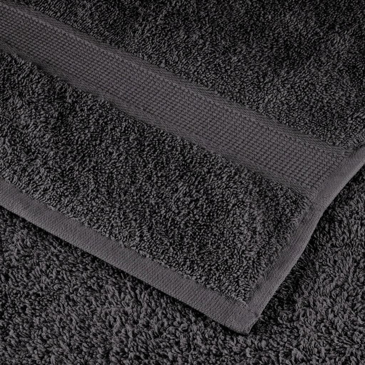 Towel Cotton Anthracite 140 x 70 cm Bathroom Bath Linen Home Towels Variant 2