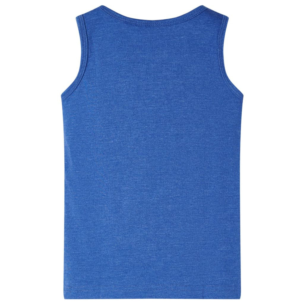 Kids'Tank Top Melange Cotton Blue Melange 92 Kids Clothing Children's Wear 92