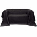 Micro-Suede Couch Slipcover Anthracite 350 x 270 cm Slipcovers 350x270cm
