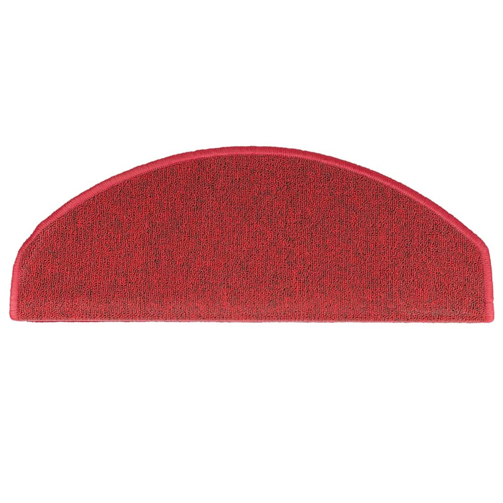 Stair Mats Non-Slip Needle-Punched Fabric -100% Red Foldable 65 x 24 x 4 cm