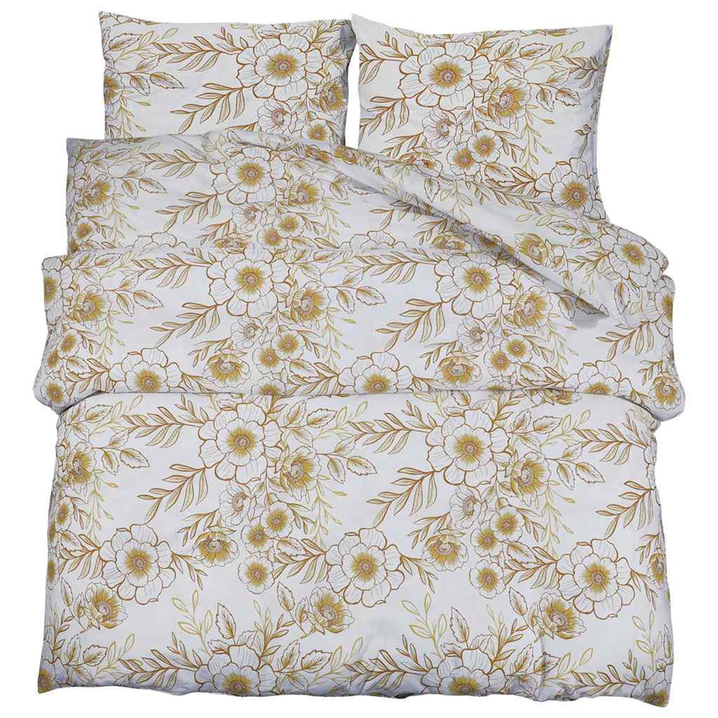 Duvet Cover Cotton White 240 x 260 cm Bedding Bed Linen Bedroom Variant 2