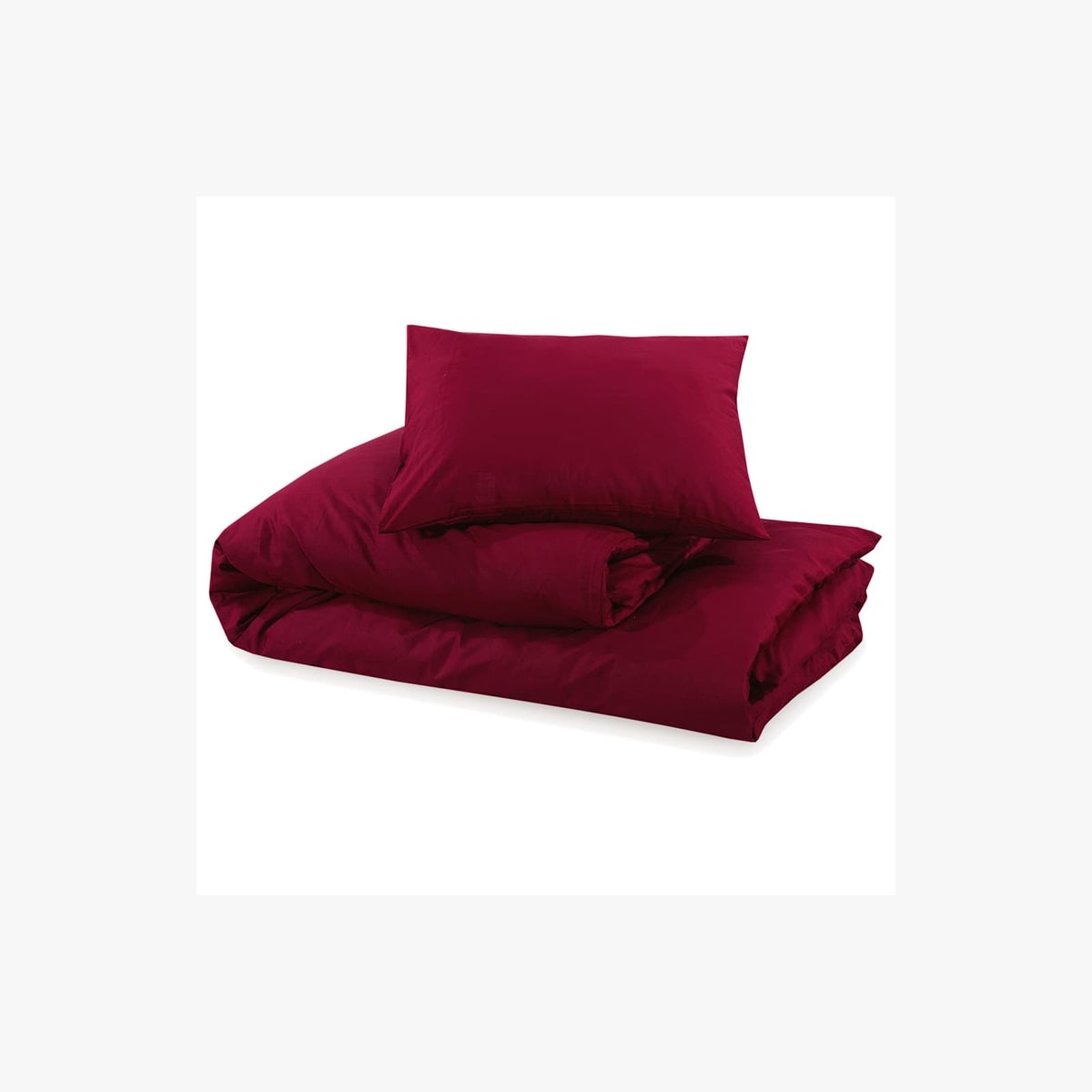 Duvet Cover Cotton Bordeaux 200 x 140 cm Bedding Bed Linen Bedroom Quilt