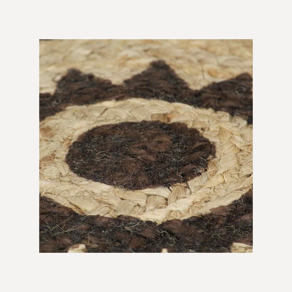 Rug Braided Jute Natural 120 x 120 cm Floor Mat Home Decor Floor Variant 3