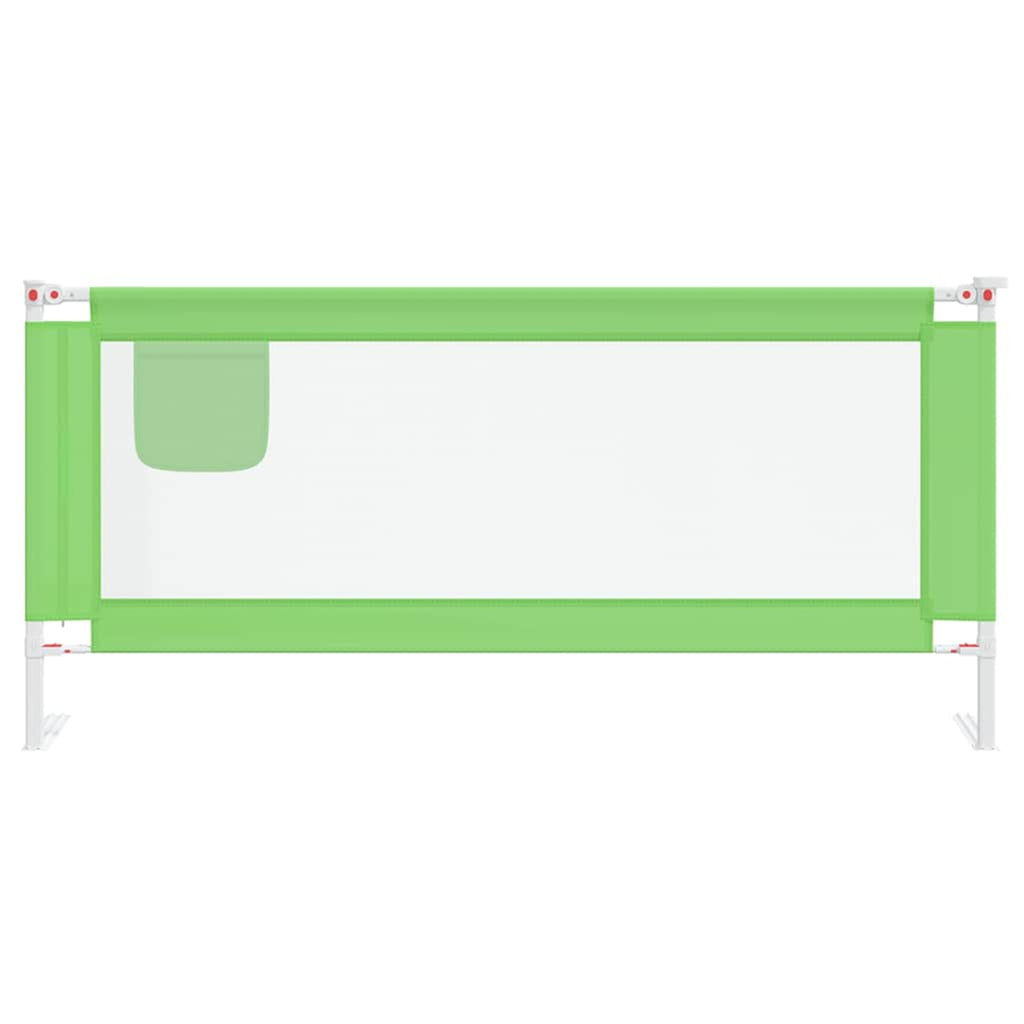Toddler Safety Bed Rail Fabric (100% Polyester) Green 200 x 25 x 95 cm