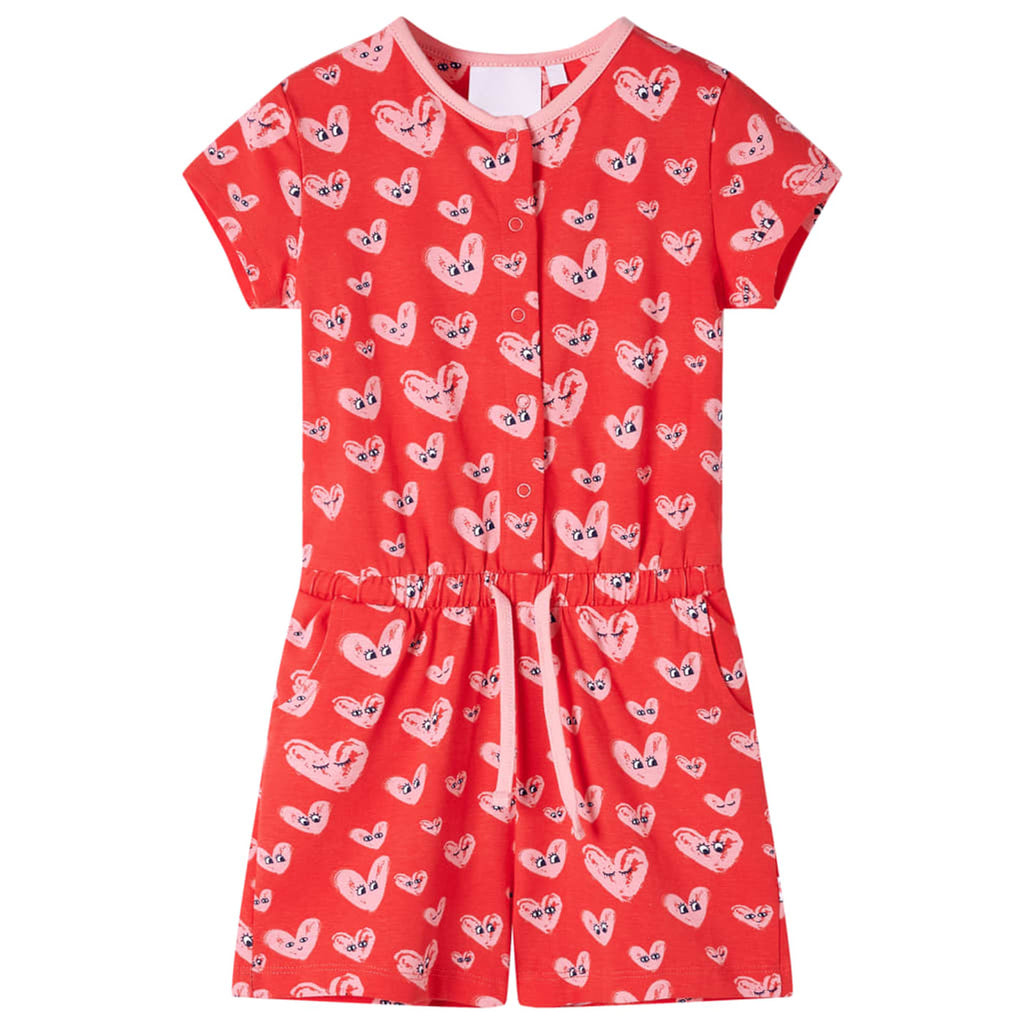 Kids' Clothing Cotton Red 128 Kids'Playsuit 128 (suitable for 7-8 years)