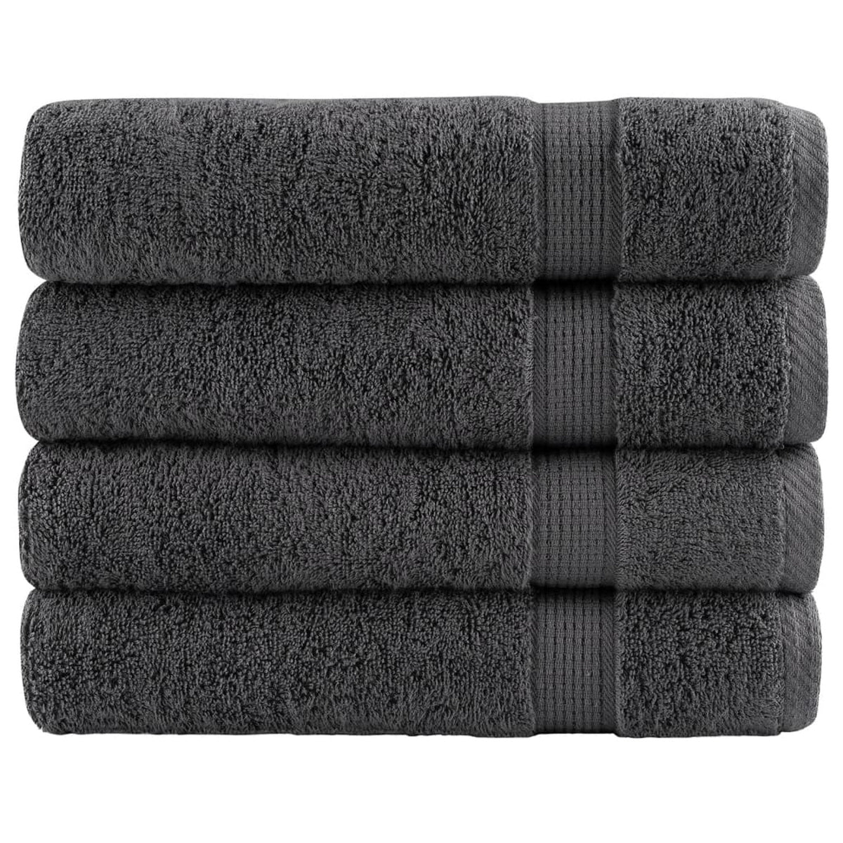 Towel Cotton Anthracite 150 x 100 cm Bathroom Bath Linen Home Towels Variant 2