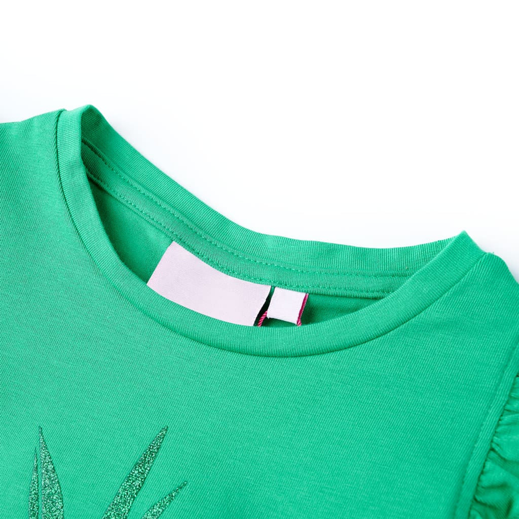Kids T-Shirt Cotton Green 116 Children's Top Kids Clothing Kids Wear Variant 2