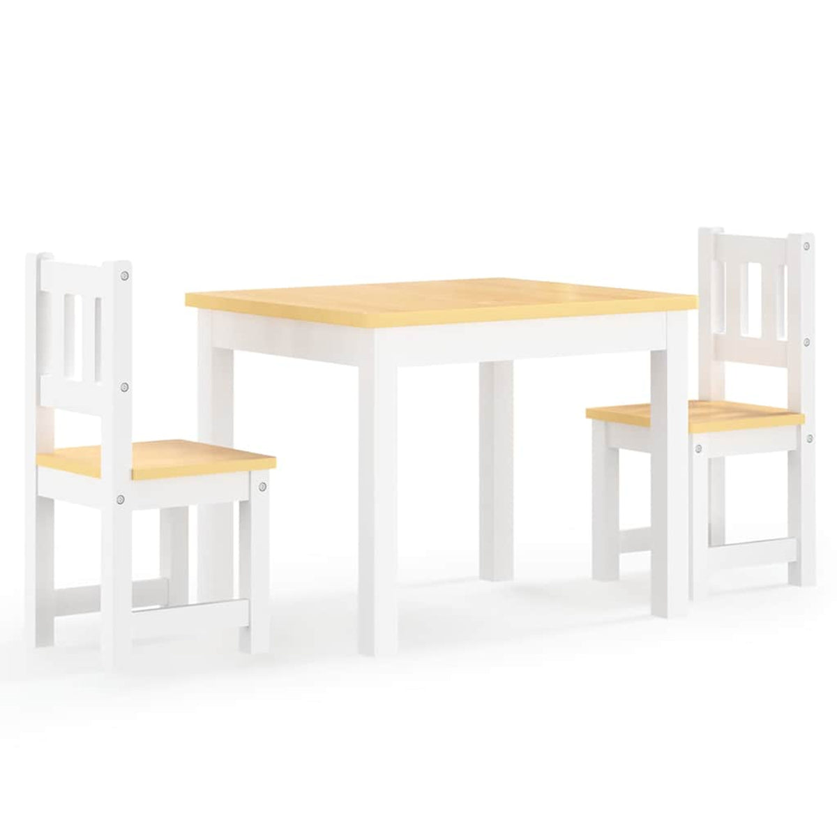 Table Mdf White 60 x 50 x 48 cm Furniture Home Dining Baby Toddler Variant 2
