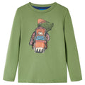 Kids T-Shirt Cotton Light Khaki 104 Children's Top Kids Clothing Variant 3