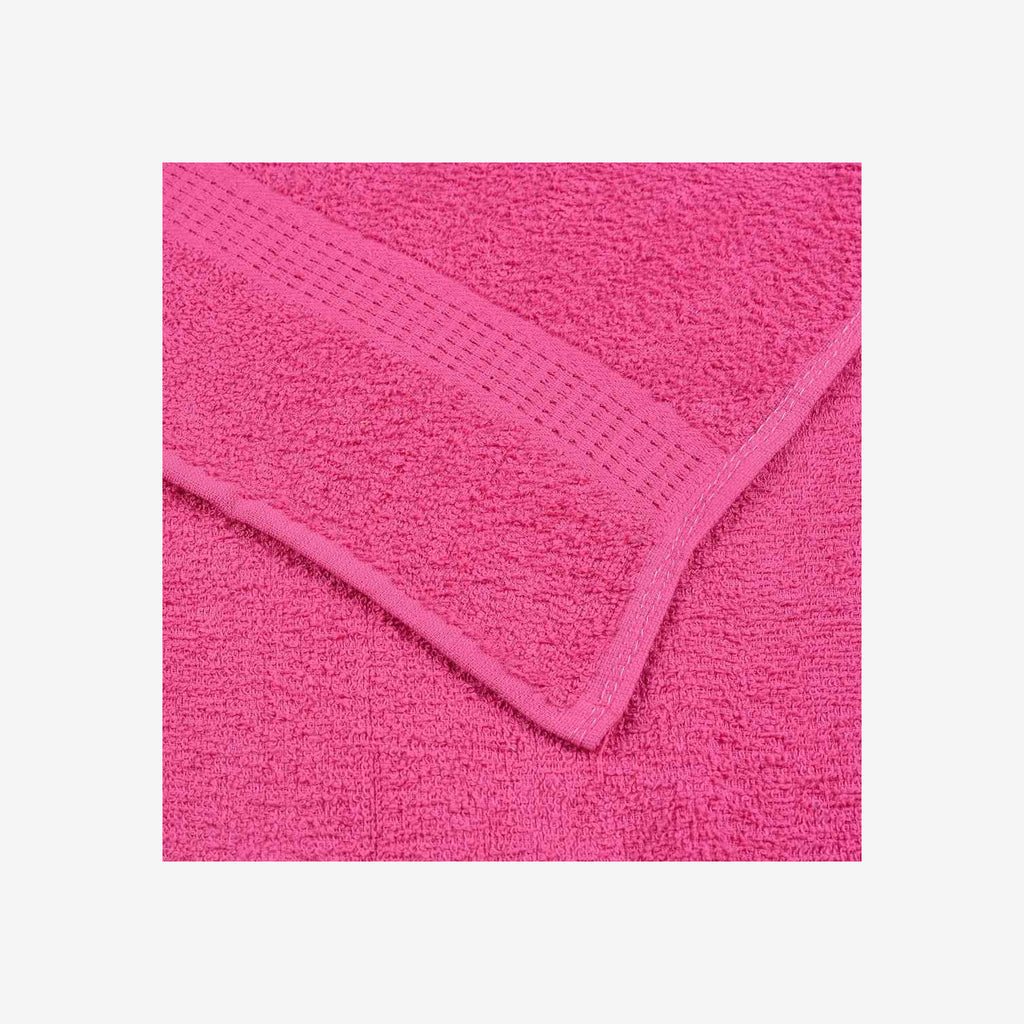 Towel Cotton Pink 50 x 100 cm Bathroom Bath Linen Home Bath Towels & Flannels