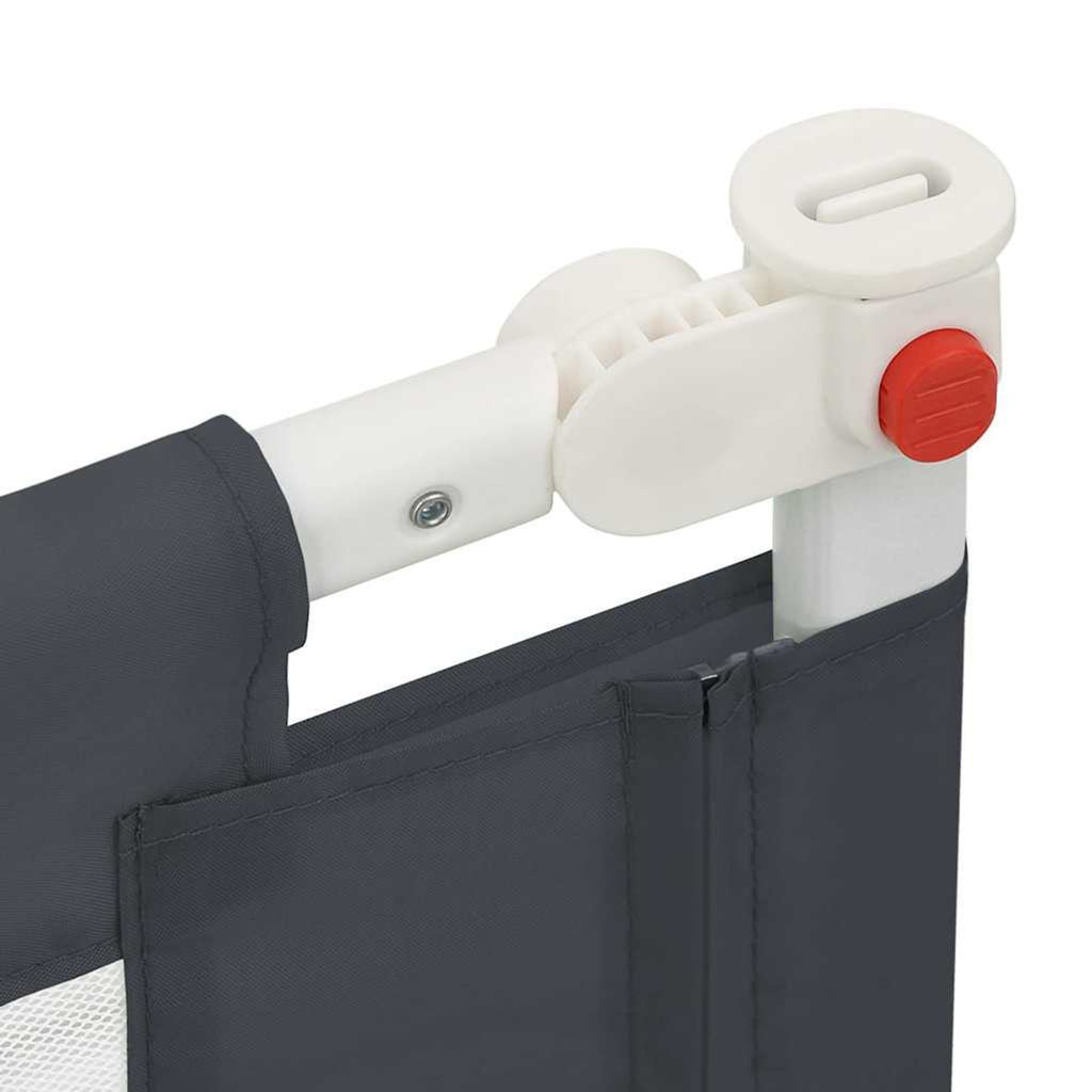 Toddler Safety Bed Rail Dark Fabric (100% Polyester) Dark Grey 90 x 25 x 95 cm