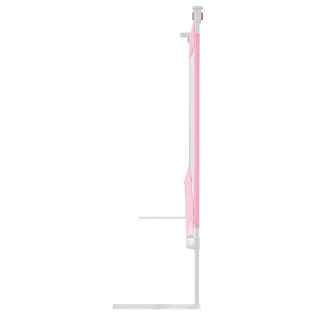 Toddler Safety Bed Rail Fabric (100% Polyester) Pink 140 x 25 x 95 cm Bedguard