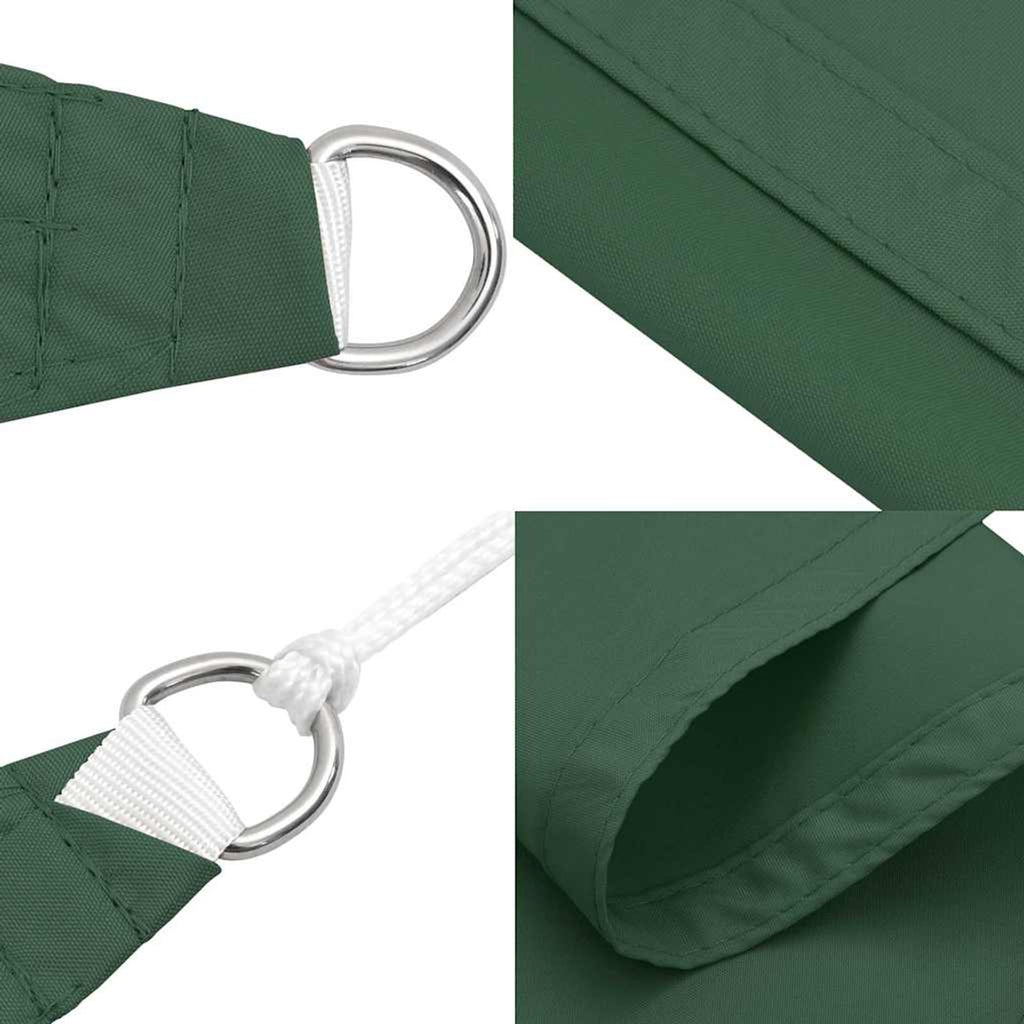 Sunshade Sail Oxford Fabric Dark Green Water Resistant UV Resistant Garden