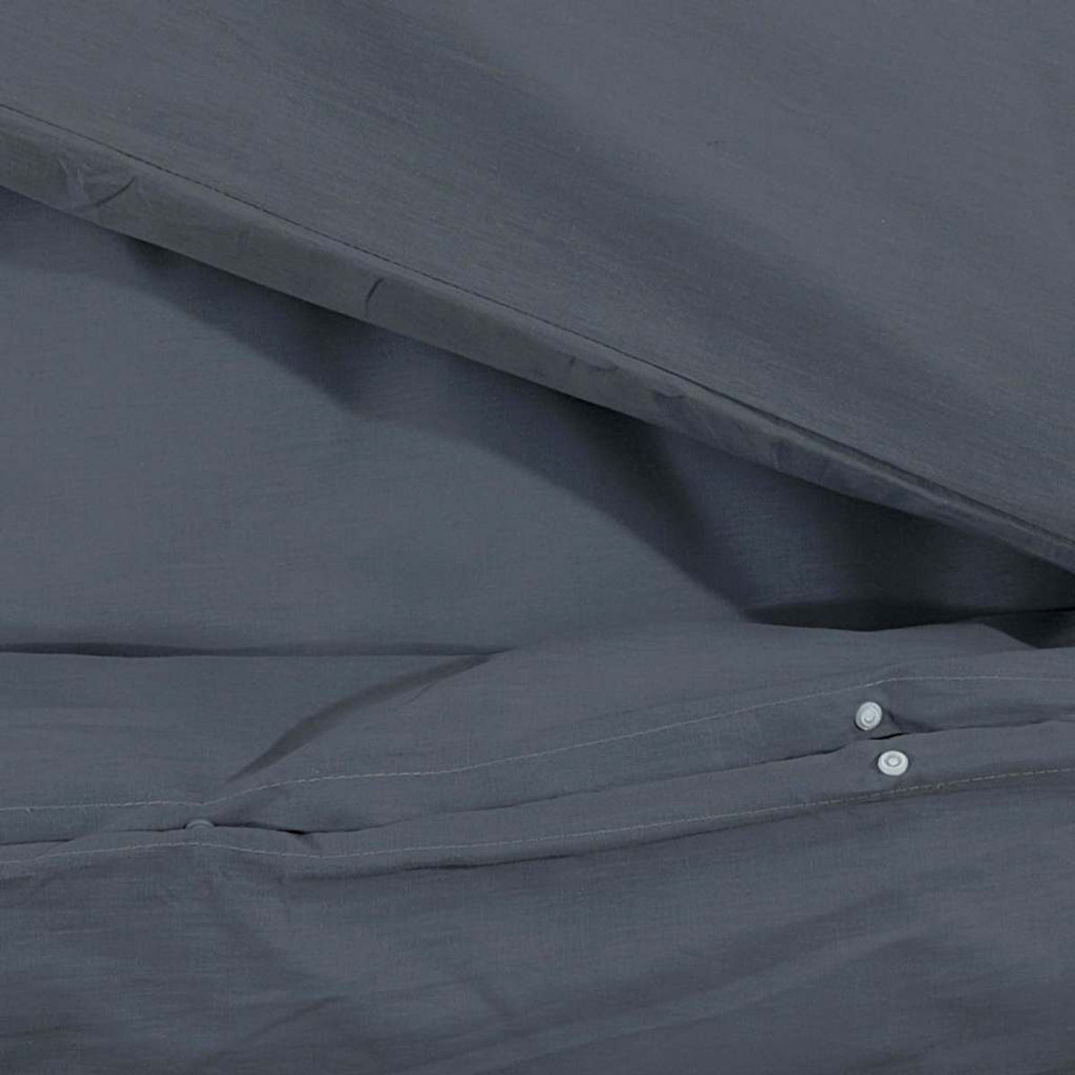 Duvet Cover Cotton Anthracite 200 x 200 cm Bedding Bed Linen Bedroom Variant 3