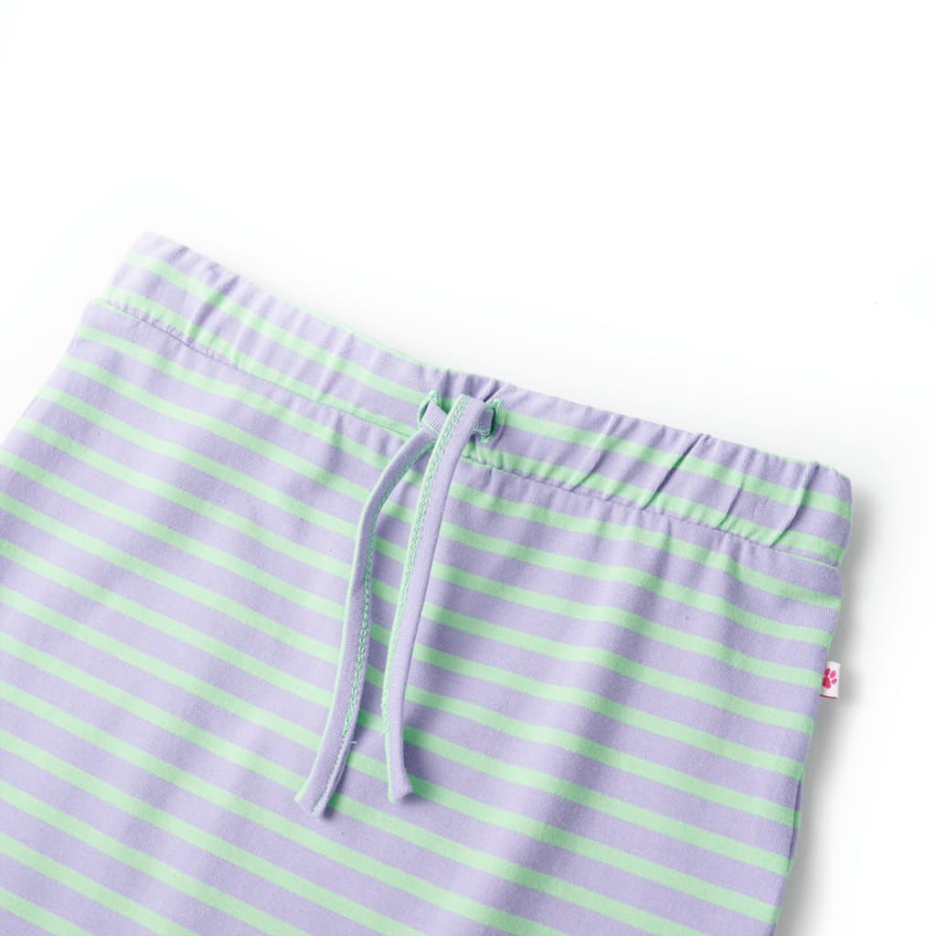 Kids'Straight Skirt Cotton Bright Mint 128 Kids' Bottoms Kids' Bottom Stripes