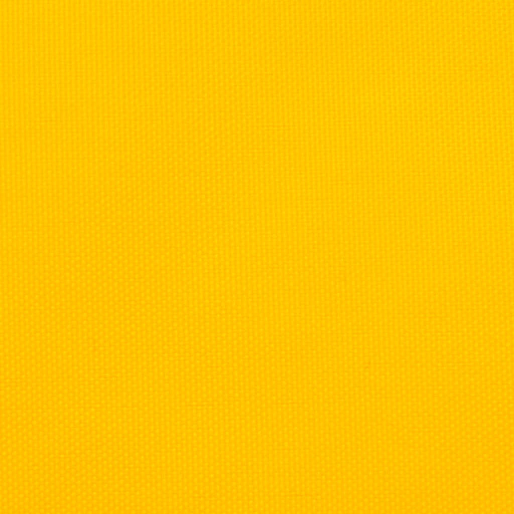 Sunshade Sail Oxford Fabric Yellow Water Resistant UV Resistant 350 x 500 cm
