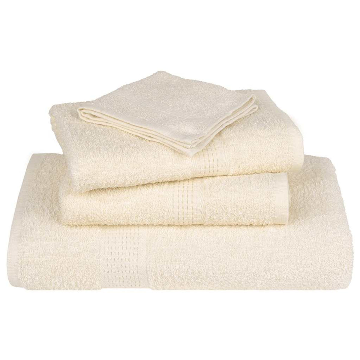 Towel Cotton Cream 200 x 100 cm Bathroom Bath Linen Home Towels 4 pcs FROGN