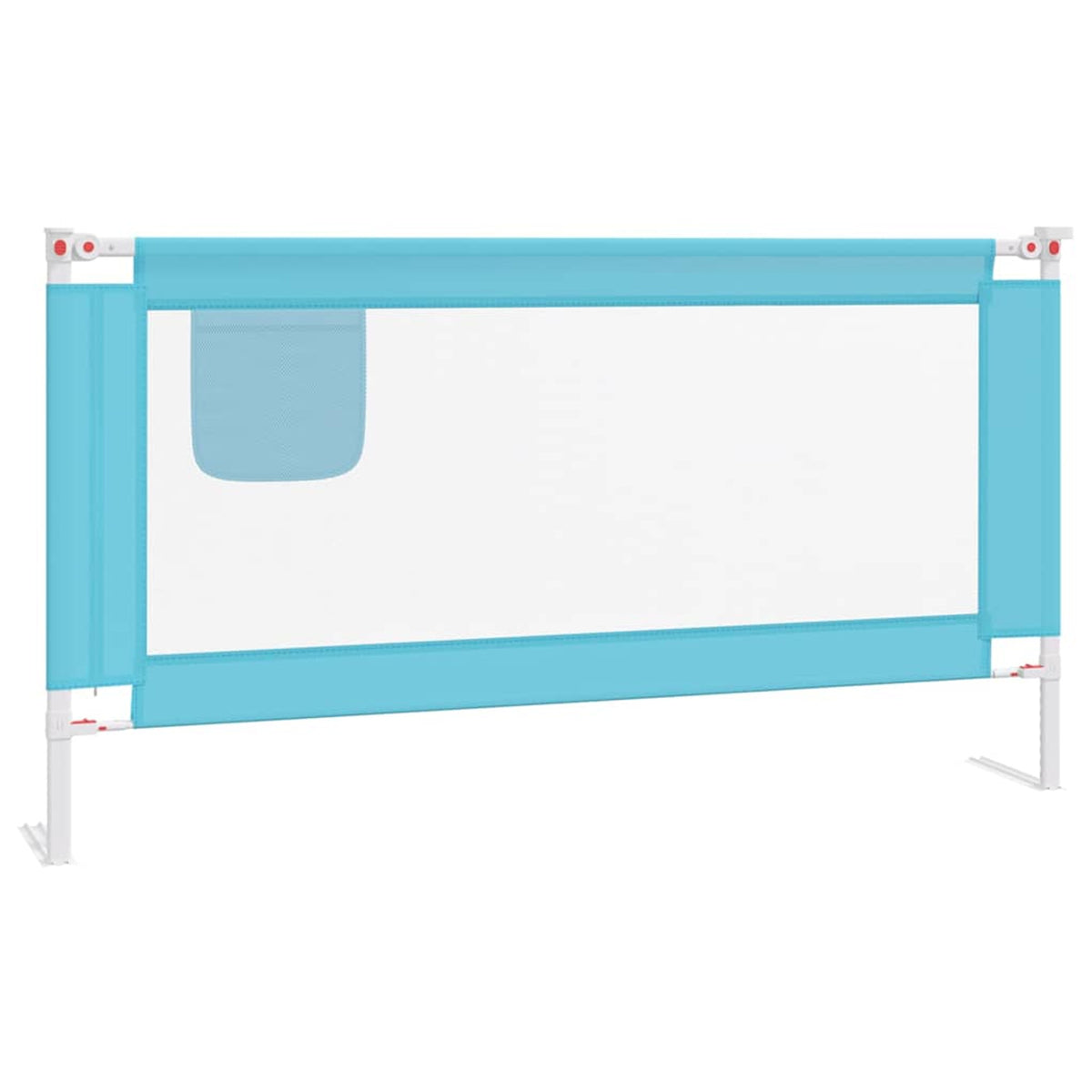 Toddler Safety Bed Rail Fabric (100% Polyester) Blue 160 x 25 x 95 cm Bedguard