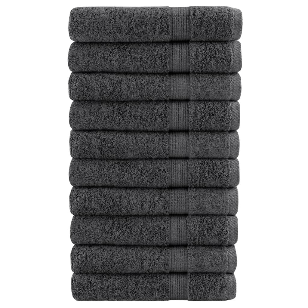 Towel Cotton Anthracite 200 x 80 cm Bathroom Bath Linen Home Towels Variant 2