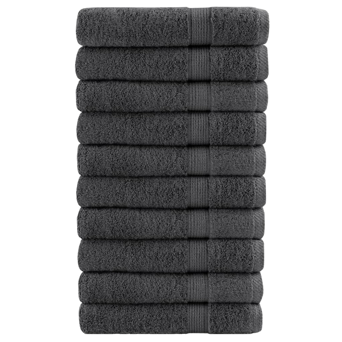 Towel Cotton Anthracite 200 x 80 cm Bathroom Bath Linen Home Towels Variant 2