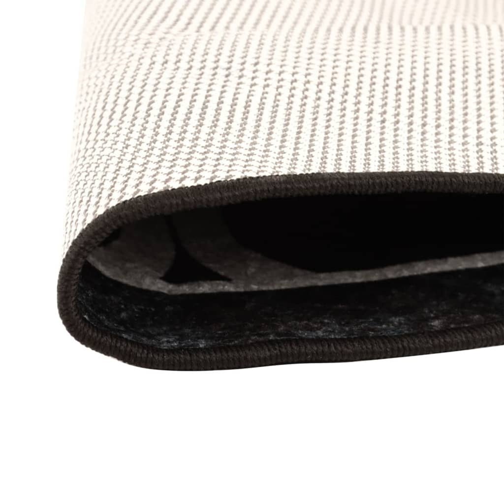 Rug Polyester Black 120 x 120 x 0.4 cm Floor Mat Home Decor Floor Covering