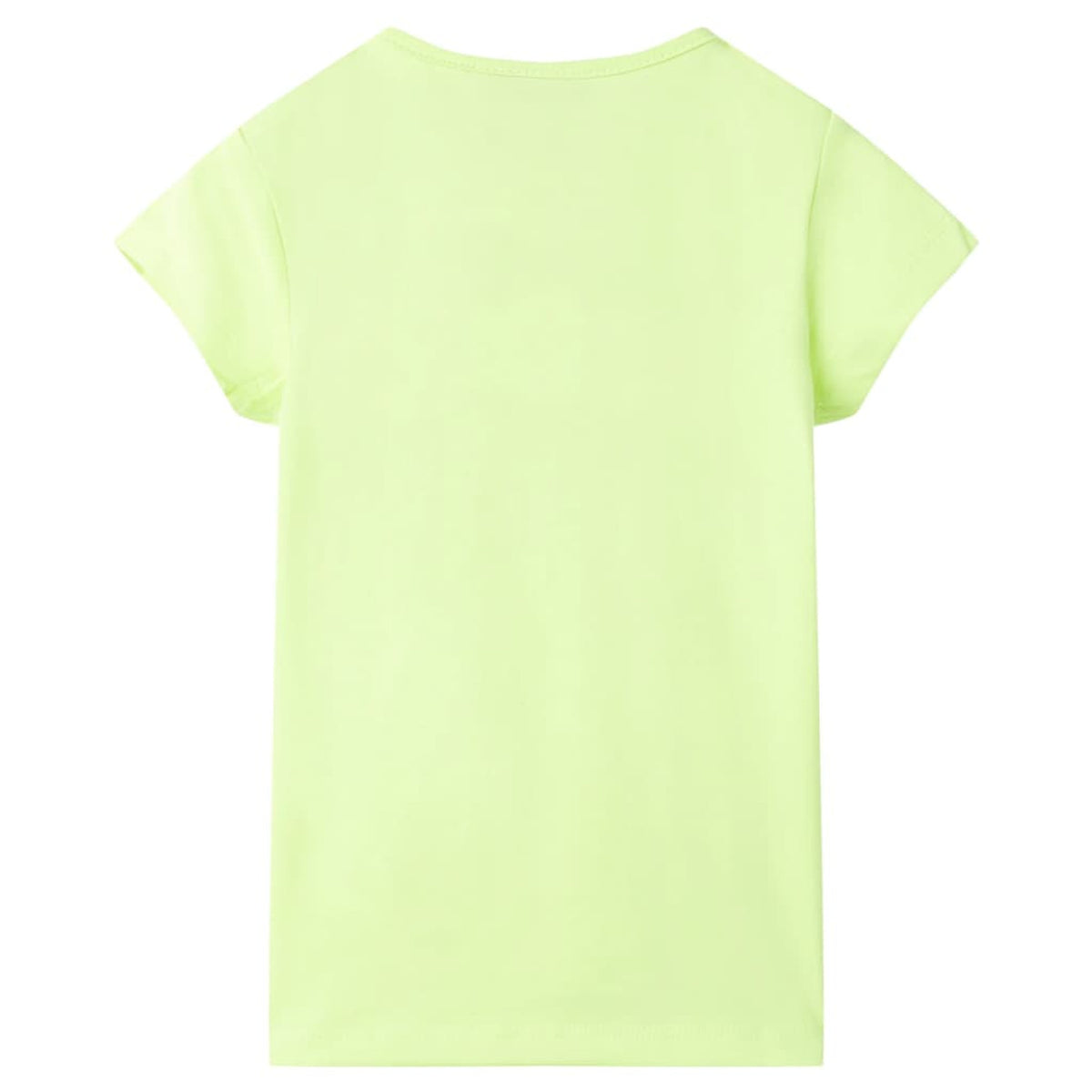 Kids T-Shirt Cotton Fluo Yellow 116 Children's Top Kids Clothing Kids Wear 116