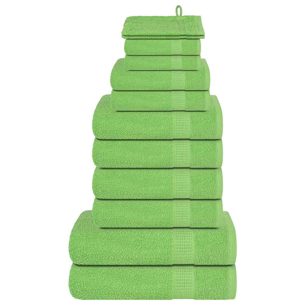 Towel Cotton Green 15 x 21 cm Bathroom Bath Linen Home Bath Towels & Flannels