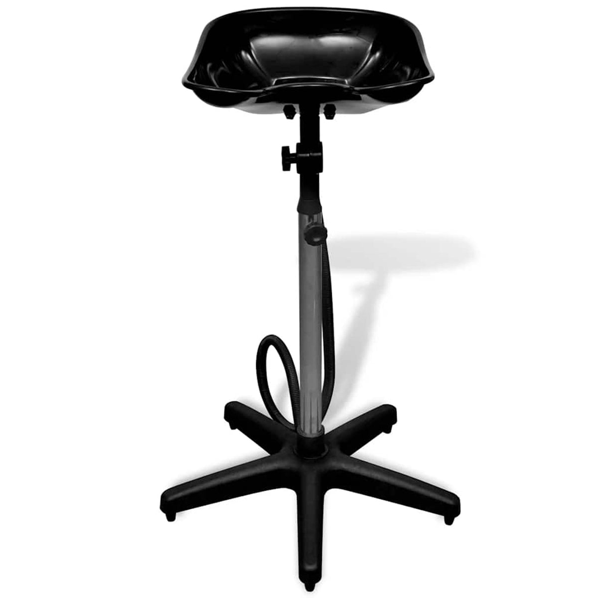 Salon Wash Basin Black Adjustable 50 x 102 cm Hair Care 50x102cm