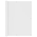 Balcony Screen Oxford Fabric White Waterproof UV Resistant 120 x 600 cm