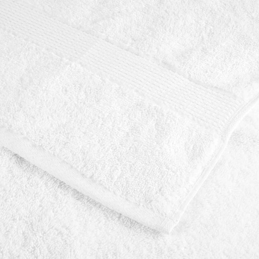 Towel Cotton White 50 x 30 cm Bathroom Bath Linen Home Towels 2 pcs Variant 2