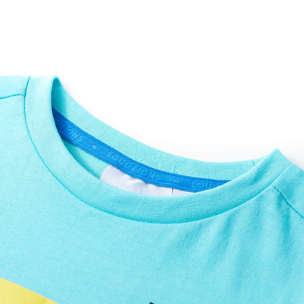 Kids T-Shirt Cotton Aqua 116 Children's Top Kids Clothing Kids Wear Variant 2