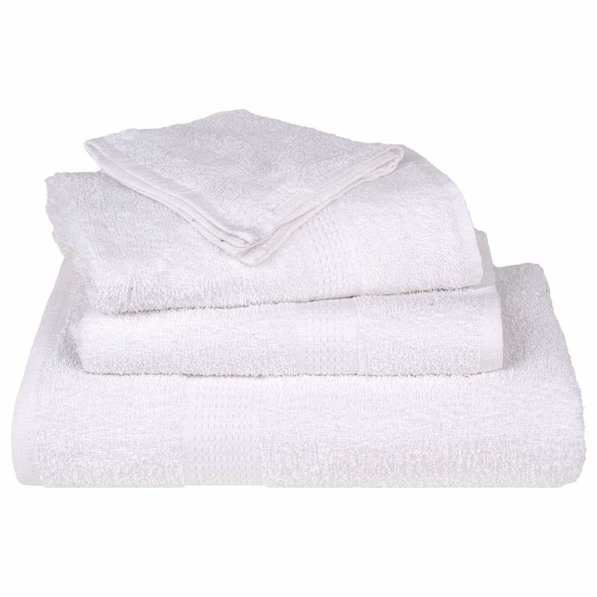 Towel Cotton White 200 x 80 cm Bathroom Bath Linen Home Towels 25 pcs Sauna
