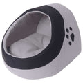 Cat Cubby Polyester Fleece Grey 32 x 38 x 30 cm Pet Feline Animal Cat Beds