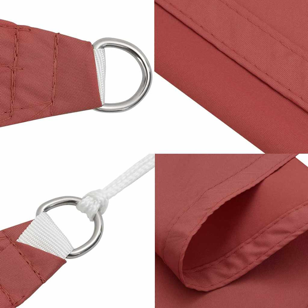 Sunshade Sail Oxford Fabric Terracotta Water Resistant UV Resistant 250 x 250