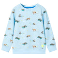 Sweatshirt Cotton Light Blue Melange 116 Kids Clothing Children's Top Kids