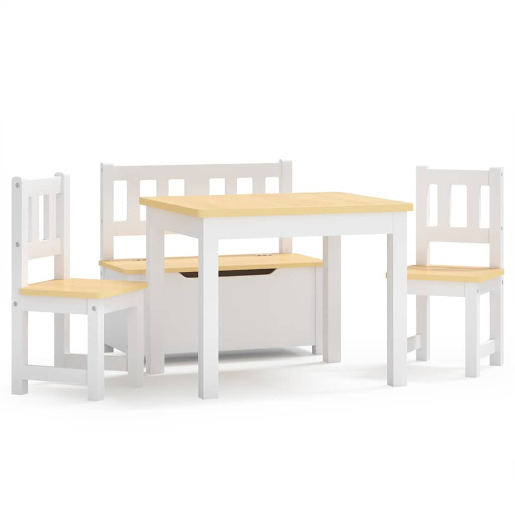 Table Mdf White 60 x 50 x 48 cm Furniture Home Dining Baby Toddler Variant 4