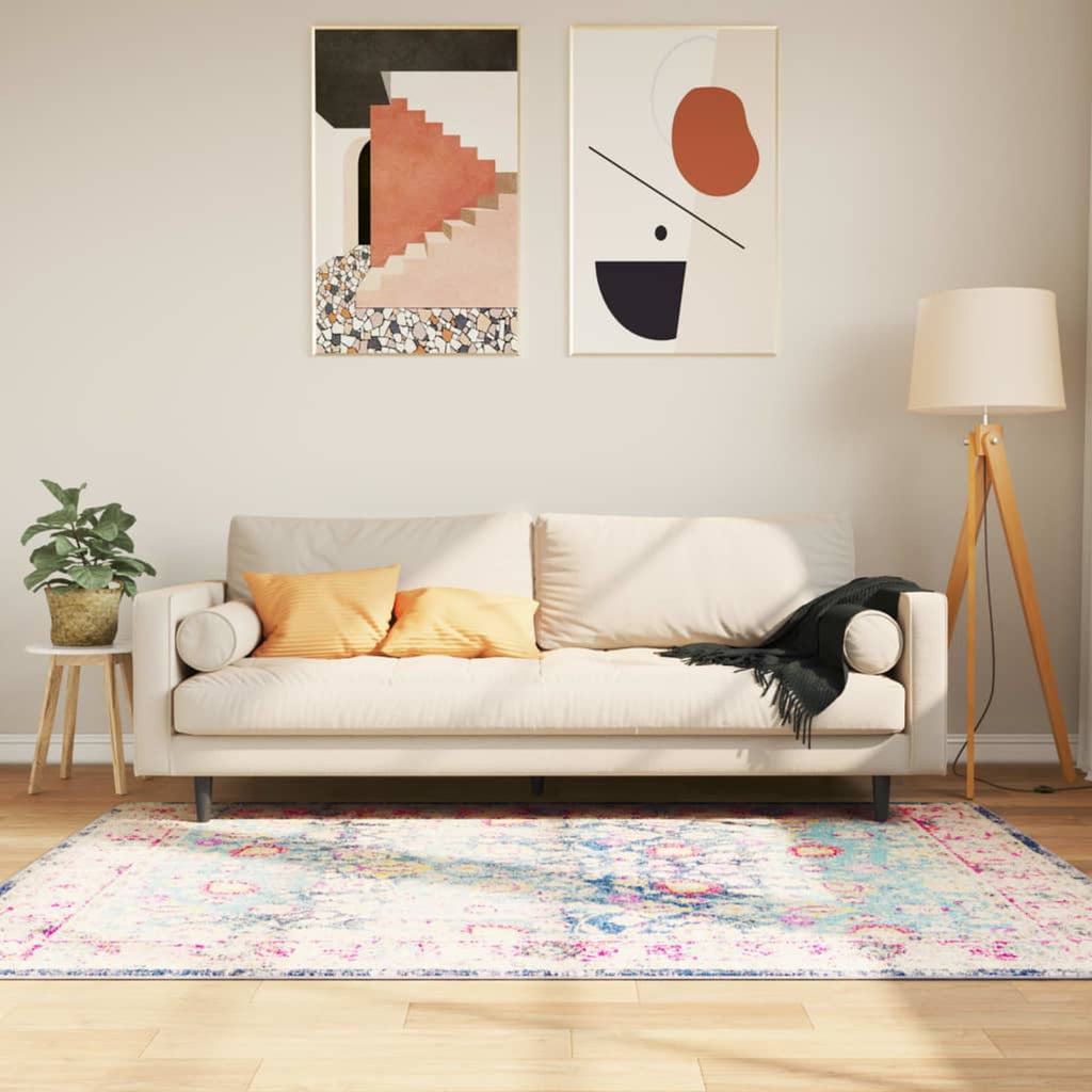 Rug Polyester Multicolour 120 x 0.4 x 180 cm Floor Mat Home Decor Variant 4